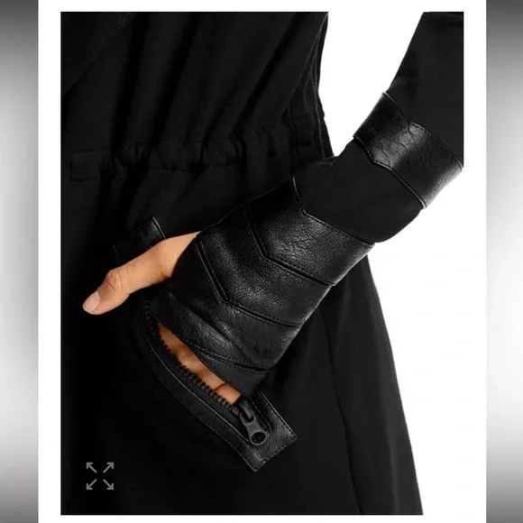 BLANC NOIR
Maitri Traveler Jac $200 black faux leather active casual spring - Picture 8 of 16